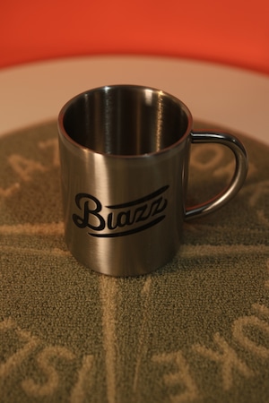 LOGO Stainless Mug 330ml [ SILVER x BLACK ]