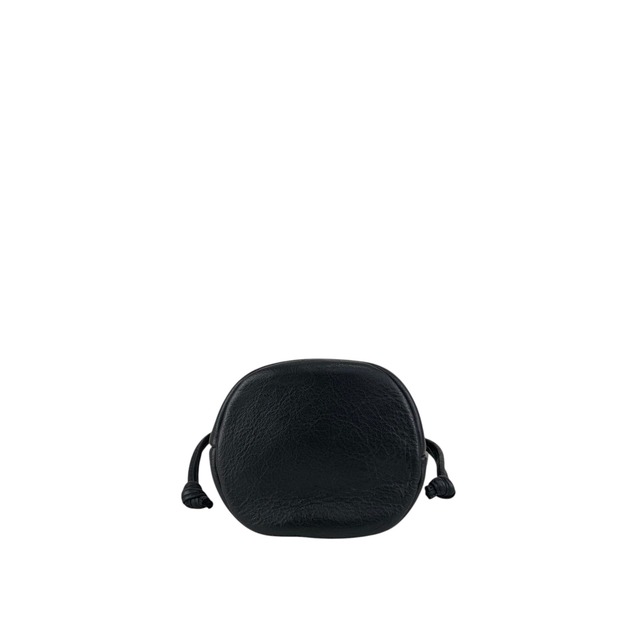 Christian Dior クリスチャン ディオール ショルダーバッグ ブラック CD レザー 巾着 vintage ヴィンテージ オールド h6xtv8