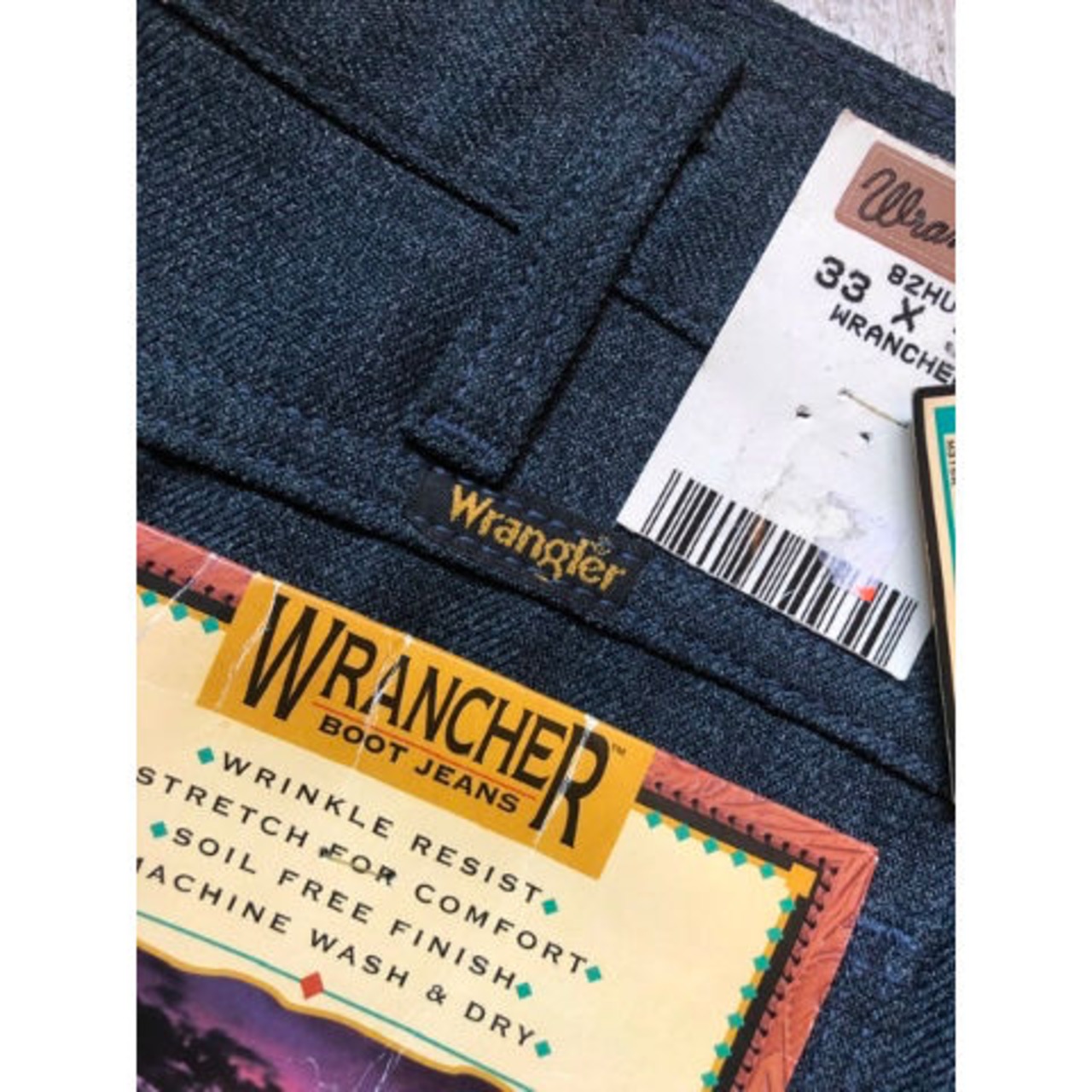 90s "DEADSTOCK" Wrangler WRANCHER 82HU MADE IN USA  W33L32