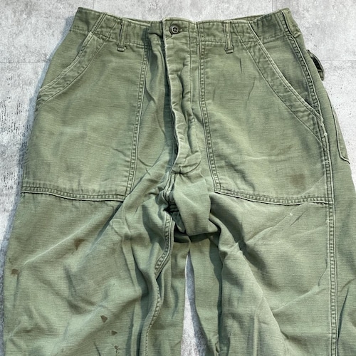 70s アメリカ軍 実物 OG-107 ベイカーパンツ 34/35 詳細写真3