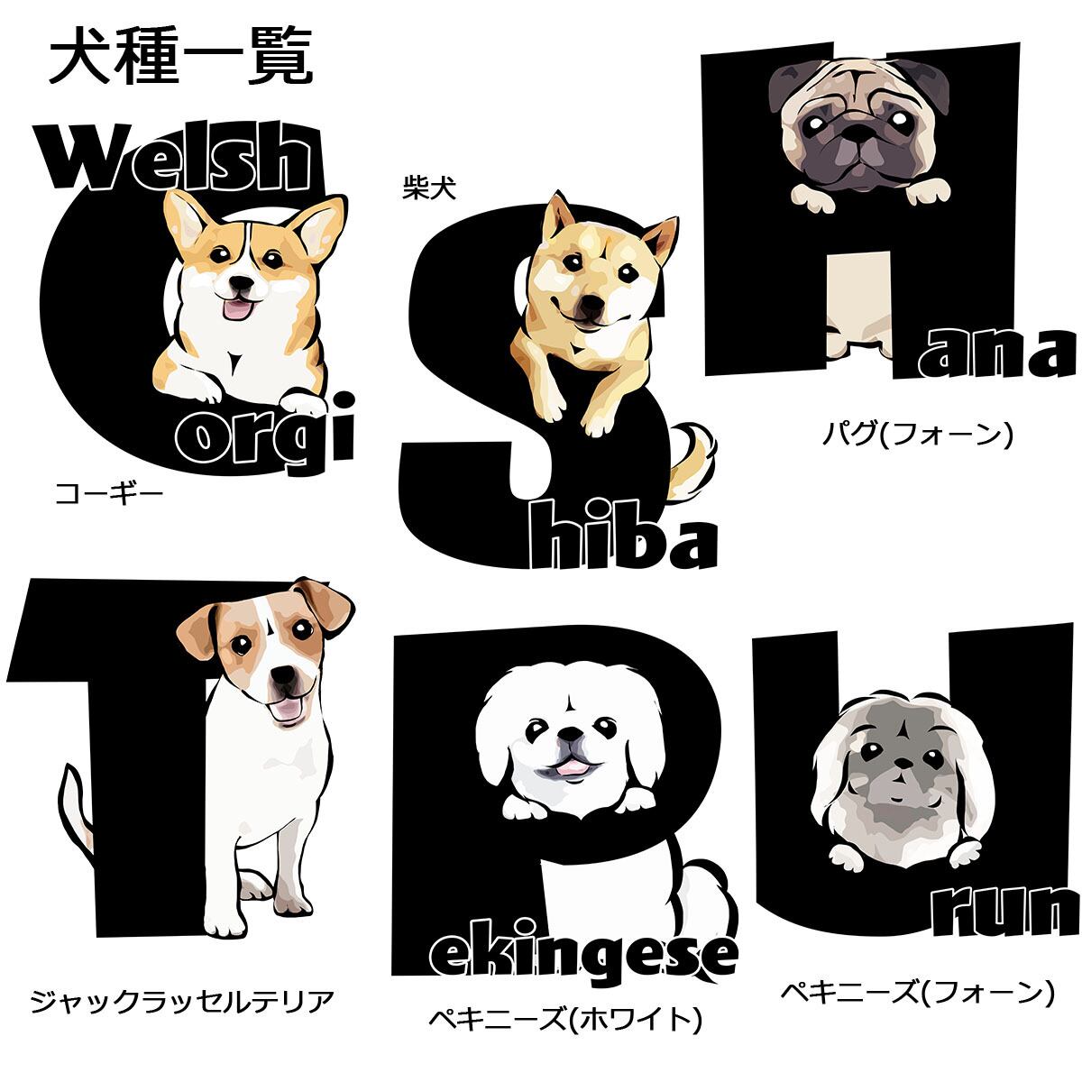 受注生産】アルファベット犬シリーズ ～ワンちゃんのイニシャルで