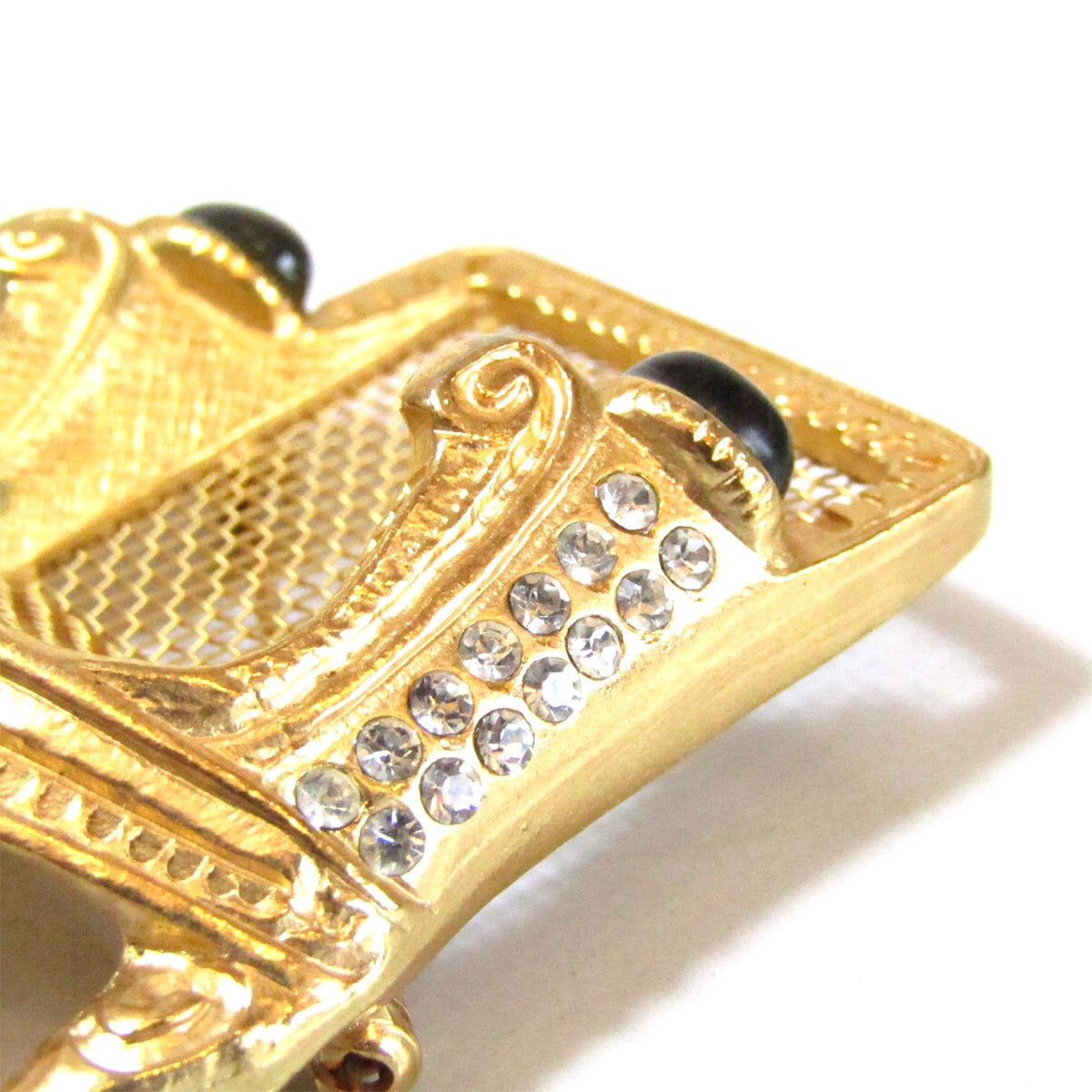 Karl Lagerfeld Vintage gold tone chair brooch | PANIC ART MARKET