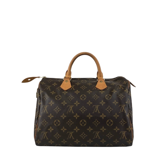 LOUIS VUITTON ルイヴィトン モノグラム ハンドバッグ ブラウン PVC レザー スピーディ30 M41108 ボストン vintage ヴィンテージ オールド 5ah28h