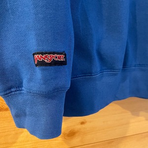 【JANSPORT】カレッジ パーカー プルオーバー M 刺繍ロゴ college hoodie ジャンスポーツ アメリカ古着