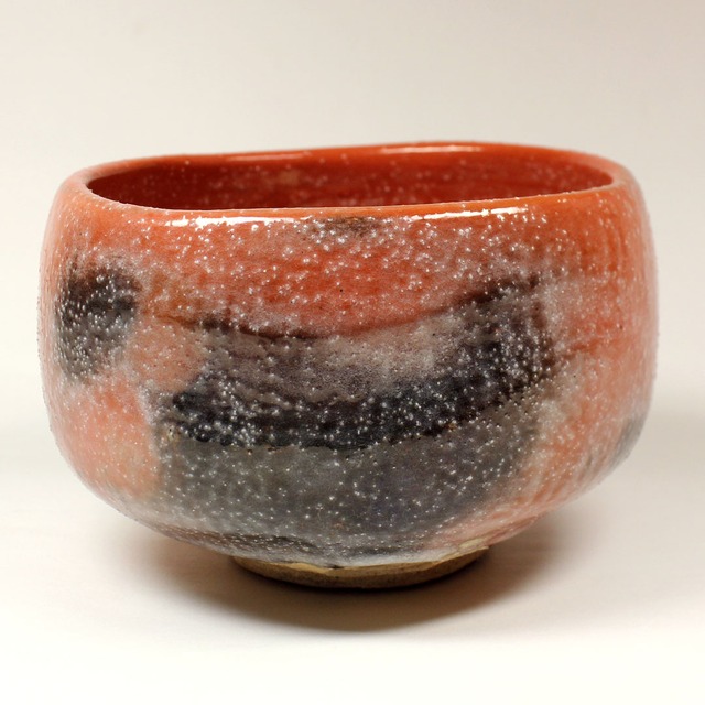 桧垣青子 作　砂釉 赤茶碗