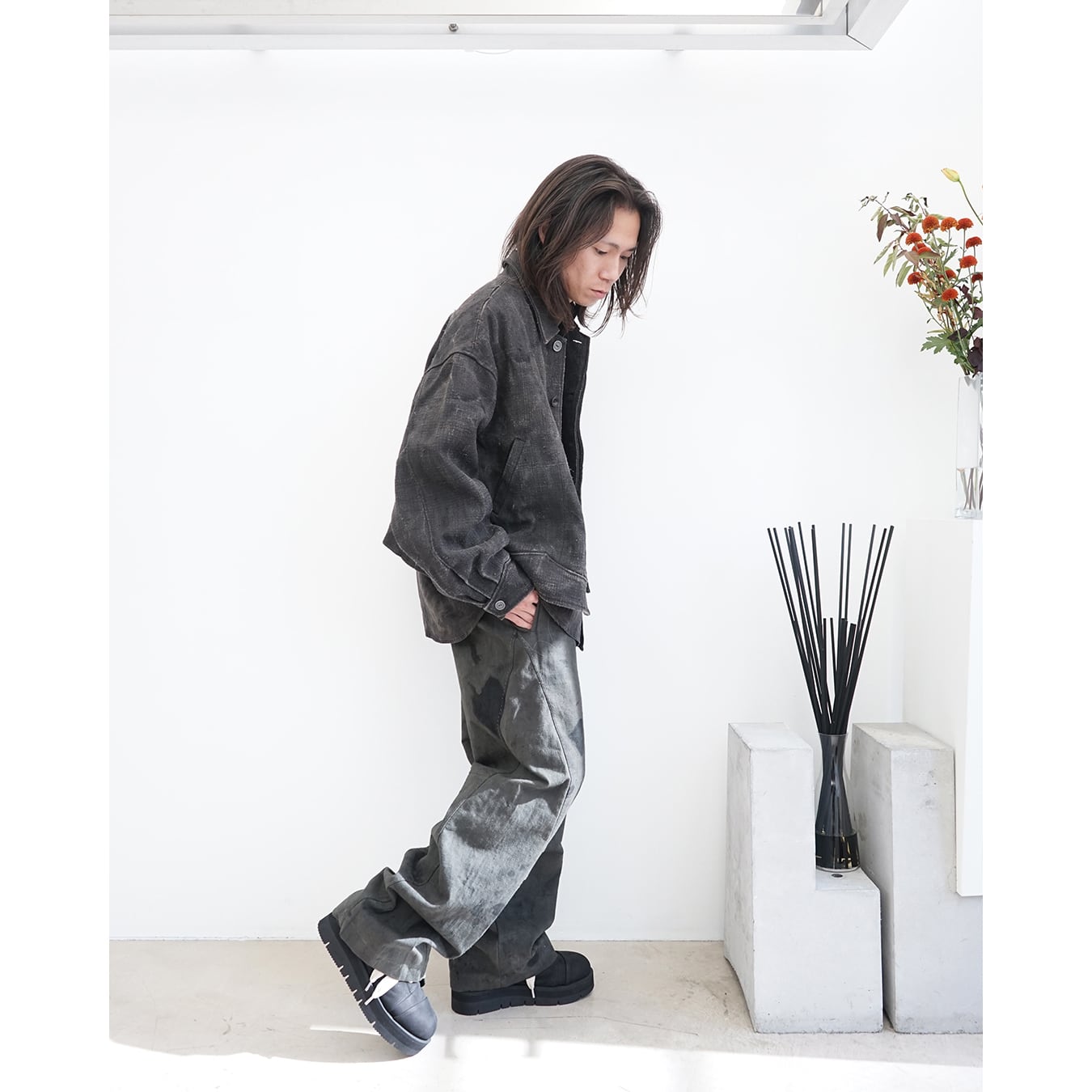 Professor.E ](プロフェッサーイー) 25FW-PE-FM-24 E Cropped JKT
