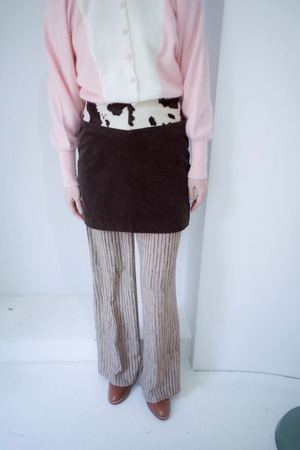 cow switching mini skirt