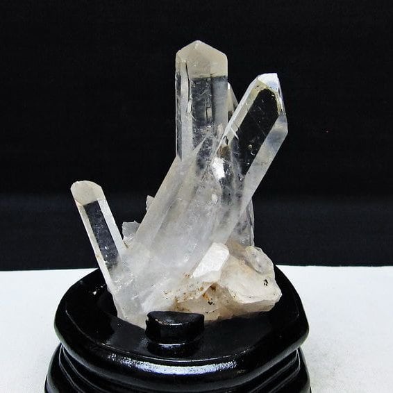 水晶 クラスター マダガスカル産 台座付属 水晶 原石 一点物 182-9417