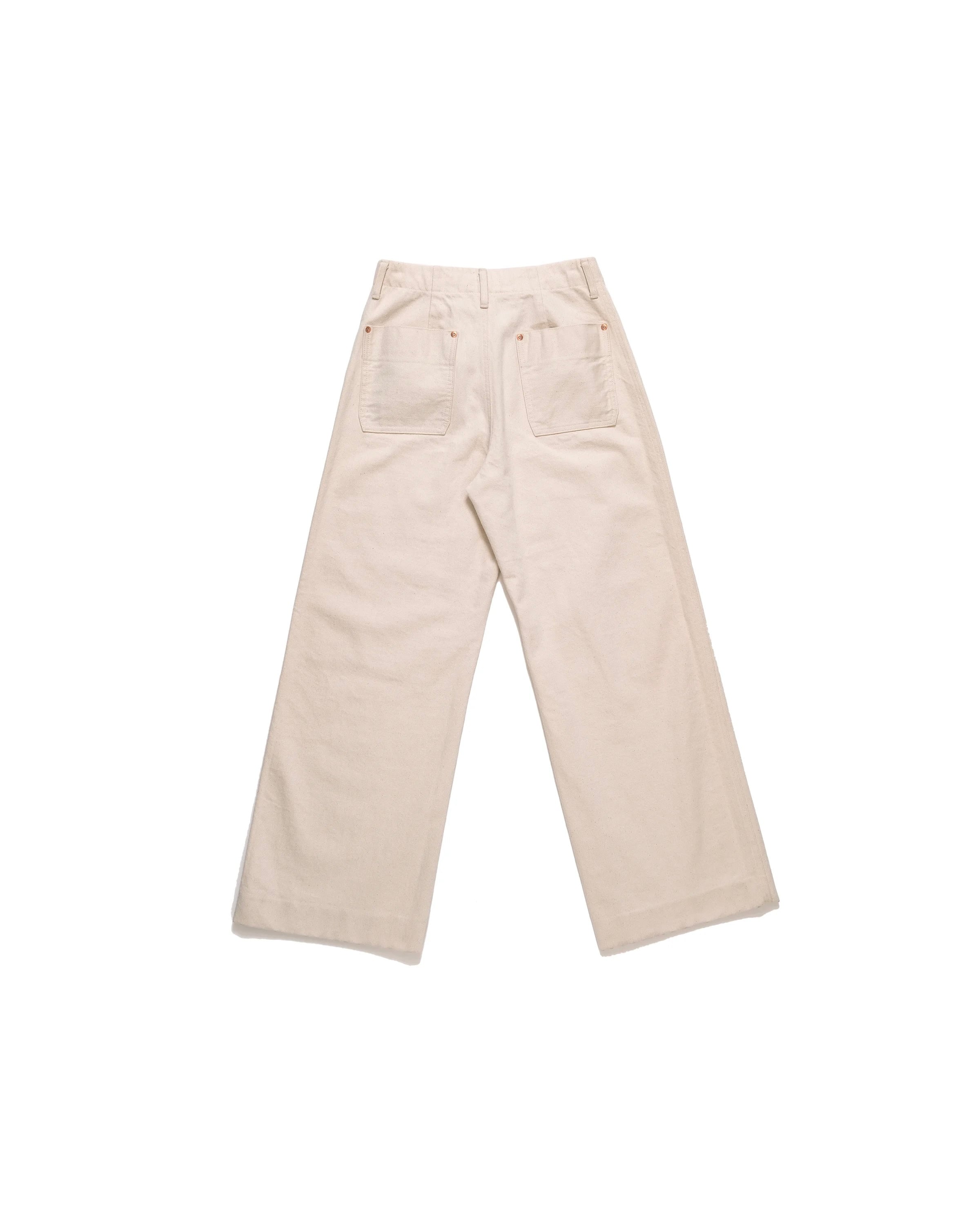 TANAKA】WORK JEAN TROUSERS - WHITE | idealclasse