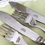 ナイフ・フォークペアセット ロジウムメッキ 　11TWp17