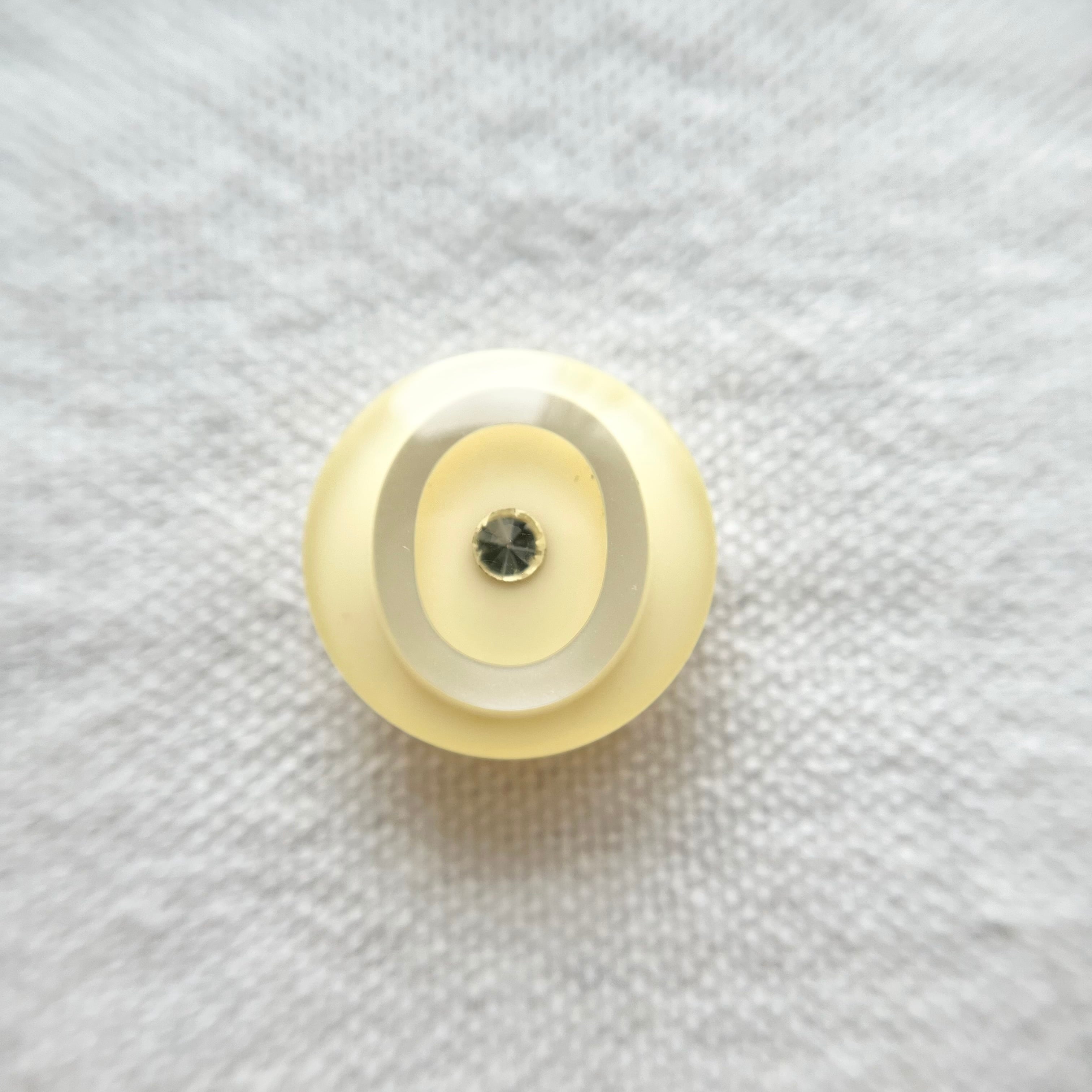 オーバルリング×クリームイエロー18㎜