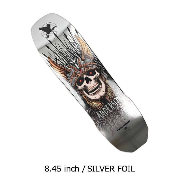 Cheetah Skull-Division スケートボード POWELL PERALTA ANDY ANDERSON HERON SKULL SILVER FOIL GOLD FOIL