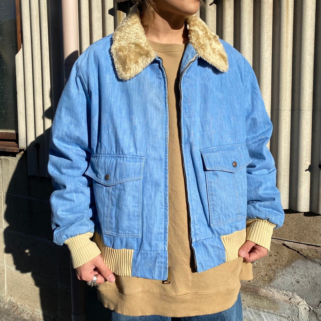 ビッグサイズ 70年代 OUTERWEAR from Sears シアーズ ボアカラー ...