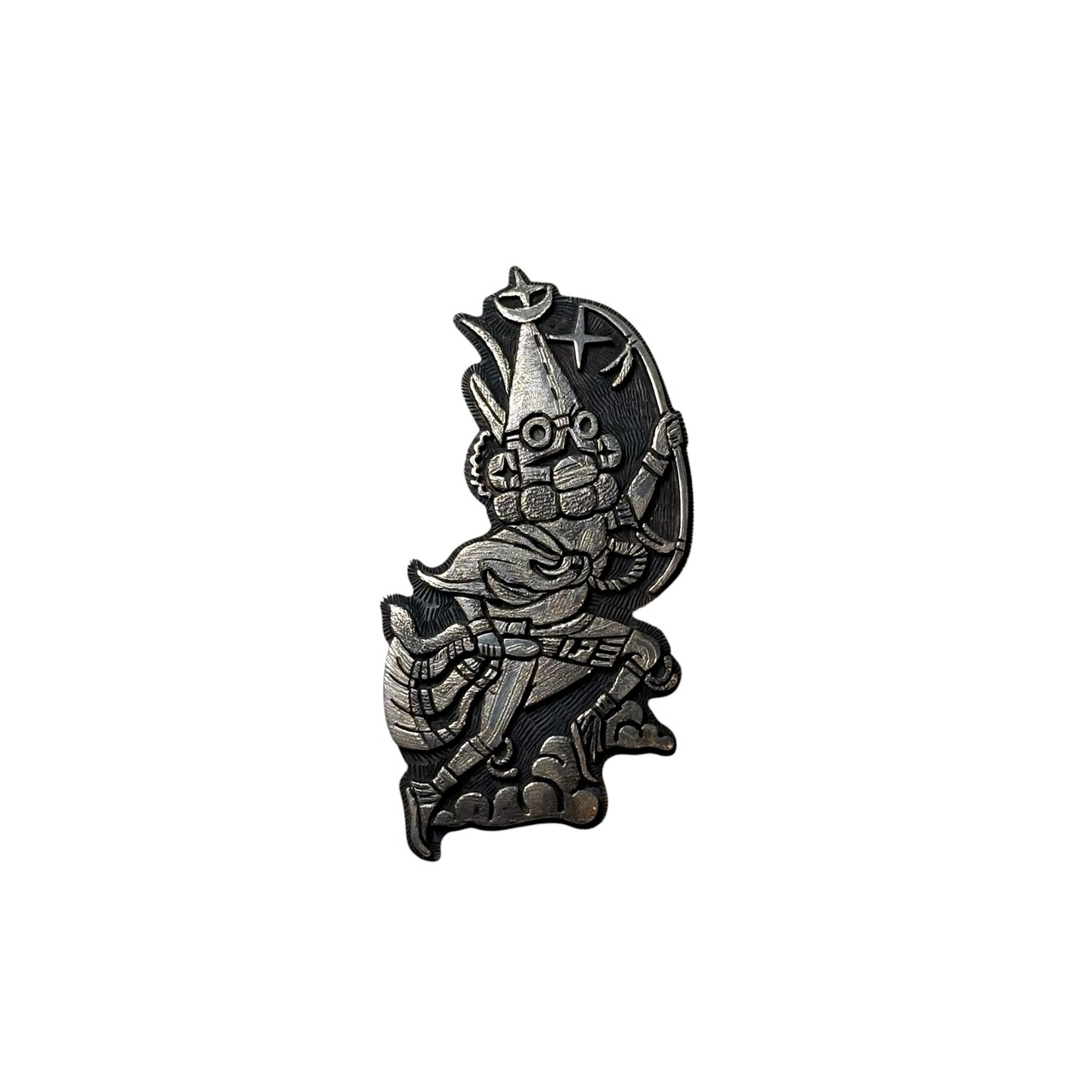 Hopi BENNETT KAGENVEMA overlay silver pendant