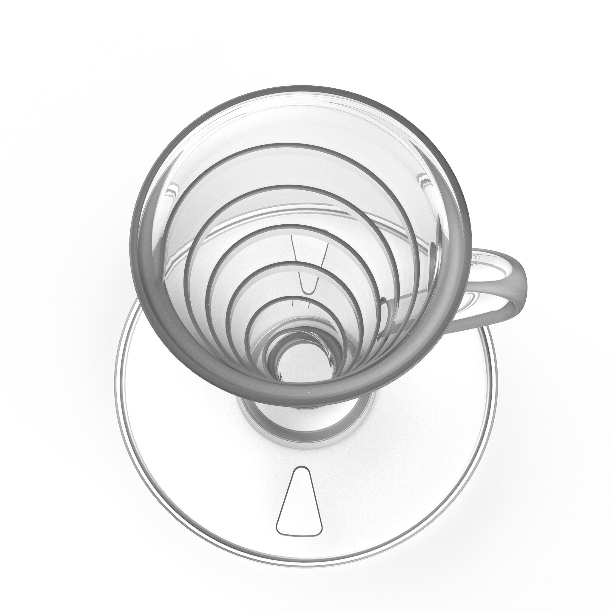 コニカル 30 シングル コーヒードリッパー / プラスチック / クリア