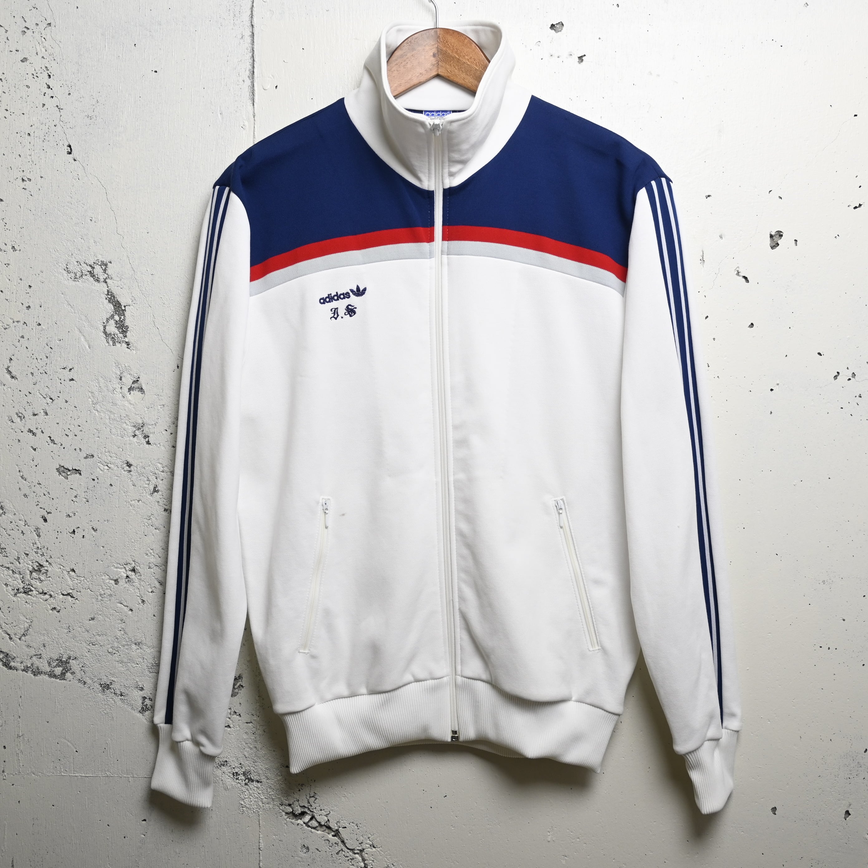 4 ] adidas 70`s W.Germany製 Track Jacket , White Navy | 広島古着屋