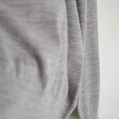 PERSONAL MATTERS  PROJECT N°12 MERINO WOOL CREW NECK SWEATER  LIGHT GREY