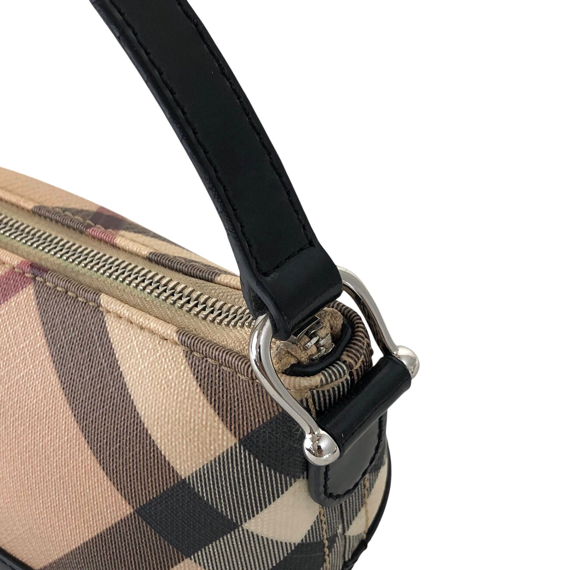BURBERRY PVC 大容量ショルダートート イタリア製数回使用 訳有 