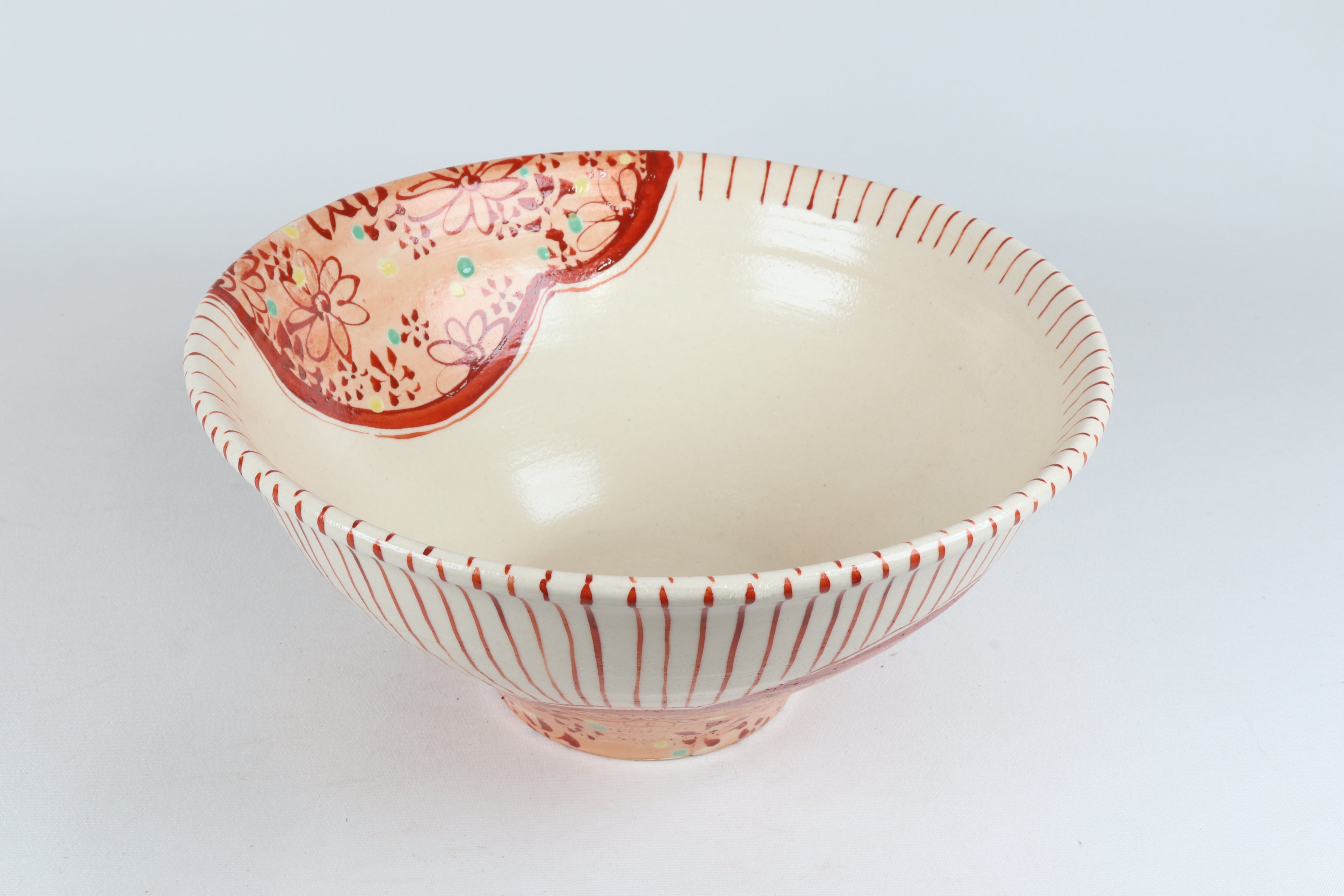 色絵 凛麵どんぶり 茜 | 宗山窯