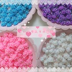 [４個]オーロラが素敵な薔薇✨／４色:直径24mm