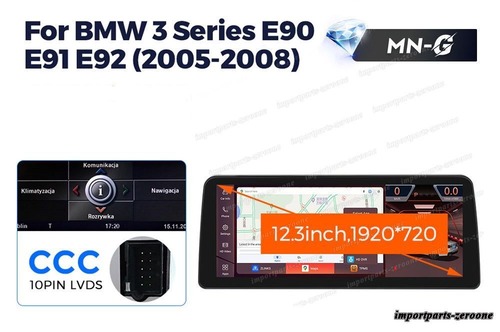 BMW 3 Series E90 2005-2011 CCC アンドロイドナビ 12.3インチ 668S 6+64G  -RA-1149