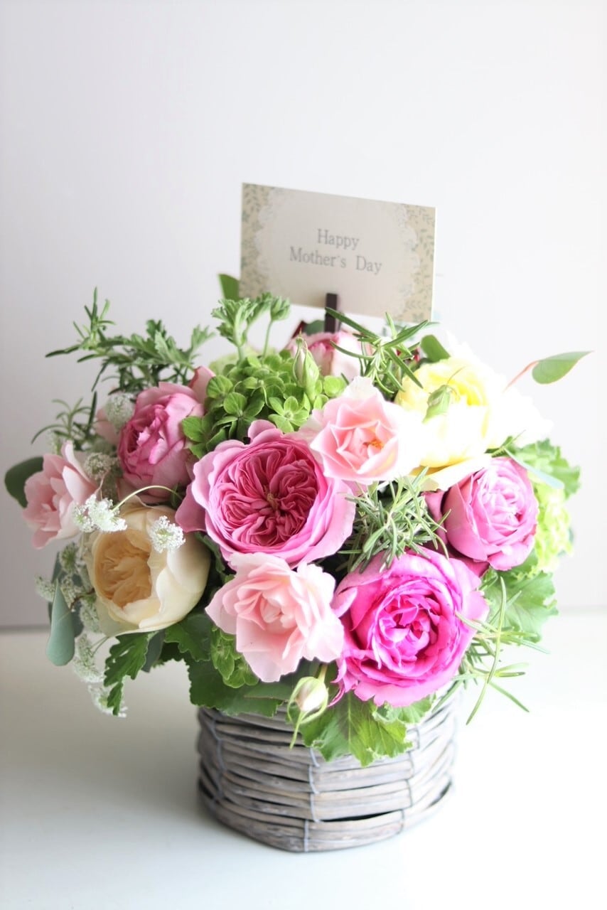 香りのバラ アレンジメント イングリッシュローズ切花種入り バラ10本