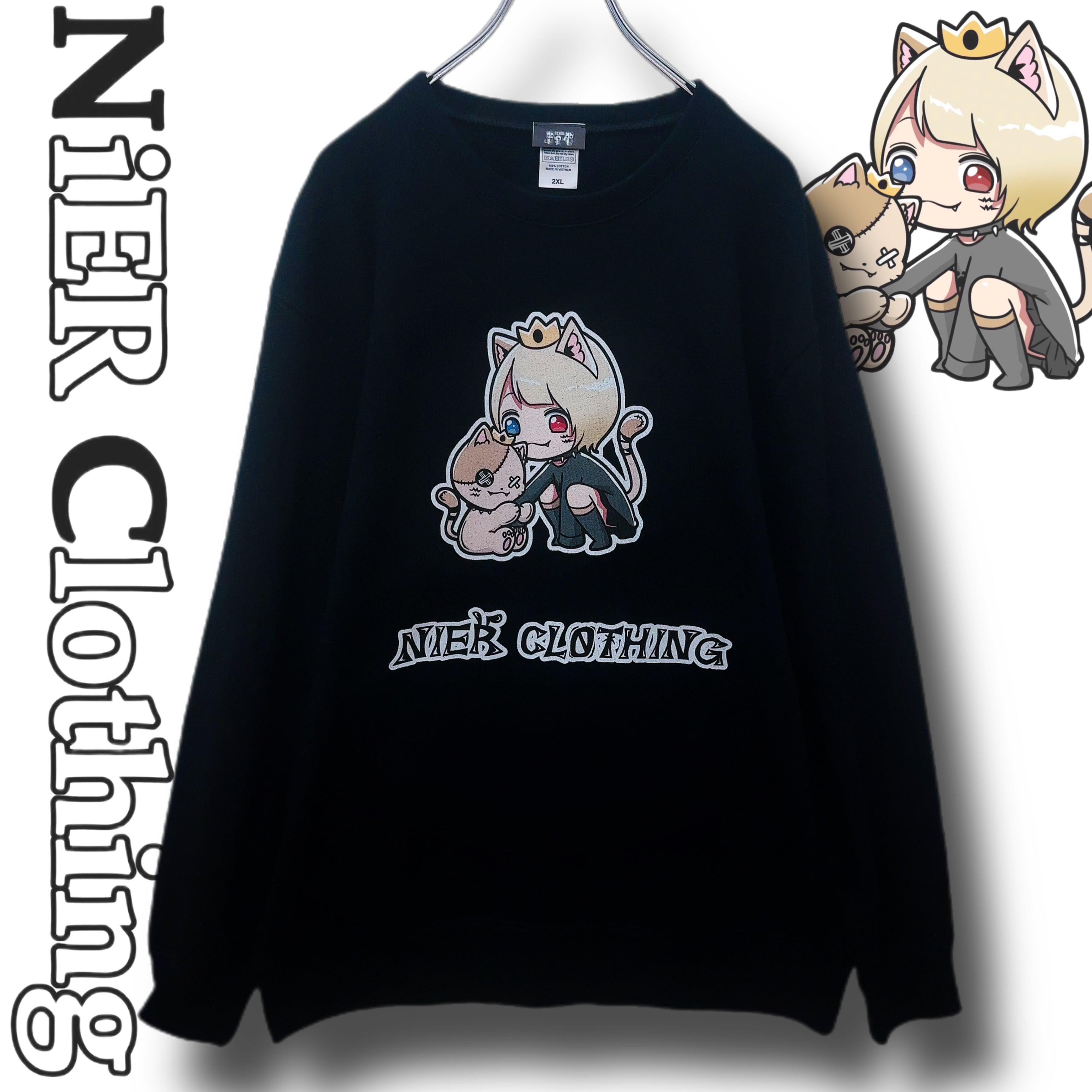 2XL OVERSIZEトレーナー【ミケ×擬人化ミケ】 | NIER CLOTHING powered by BASE