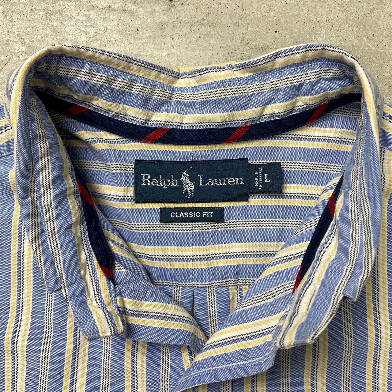 Ralph Lauren ラルフローレン CLASSIC FIT ストライプシャツ メンズL