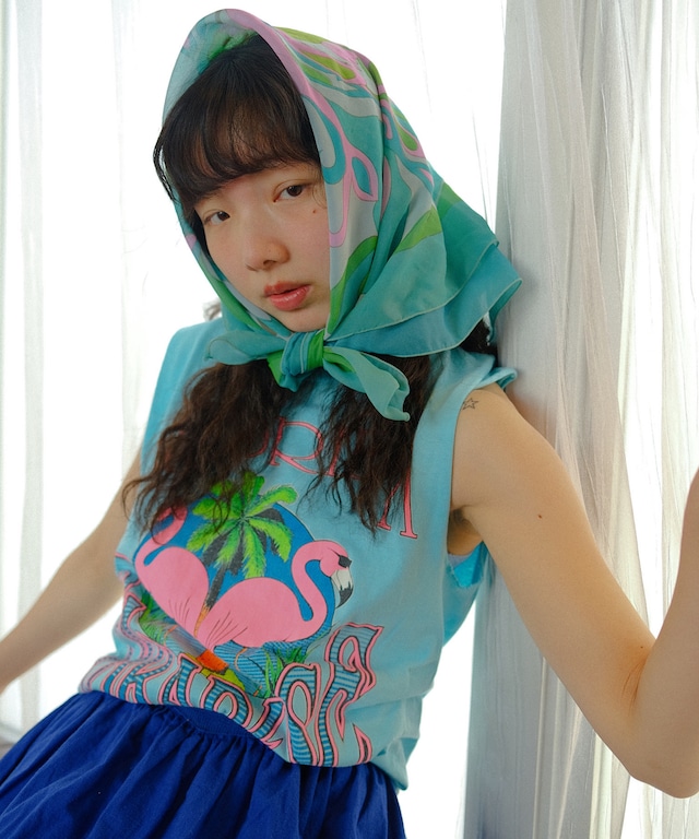 【ご予約】Florida sleveless Tshirt and scarf