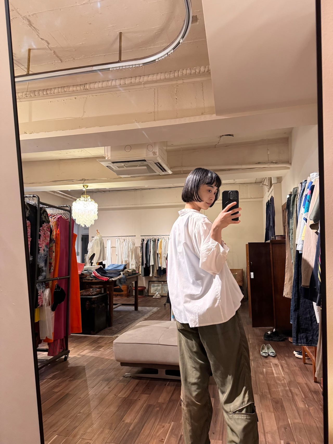 7部袖ヨーロッパレースブラウス