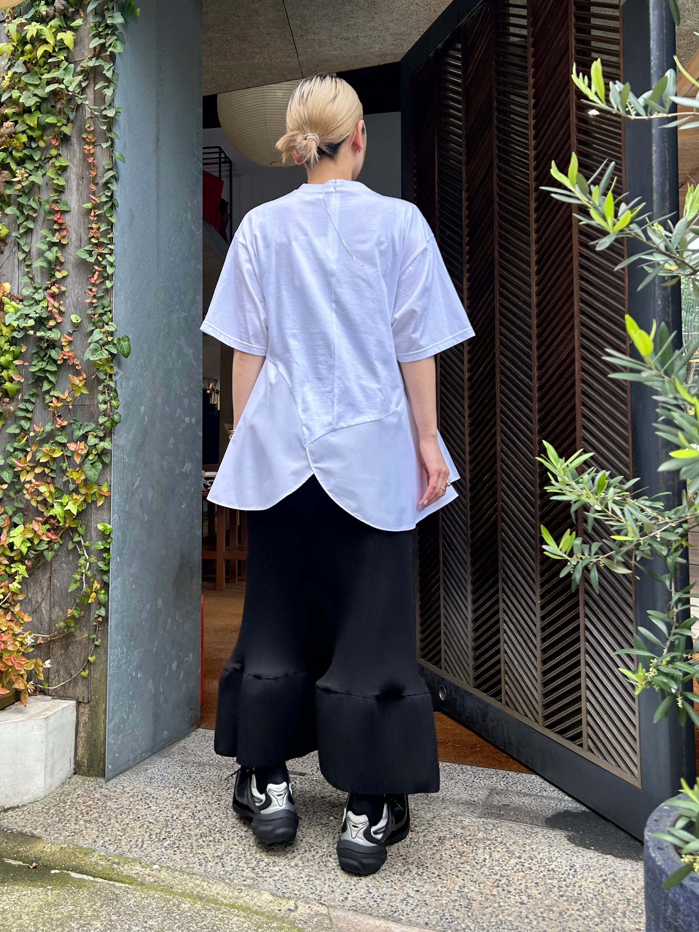 24SS】ENFOLD エンフォルド / PETAL-HEM T-SHIRT / Tシャツ 24SS】ENFOLD エンフォルド / PETAL-HEM T-SHIRT / Tシャツ