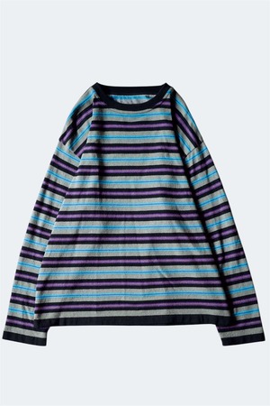 crepuscule "rroomm exclusive" 【BORDER PULLOVER / BLACK&PURPLE】