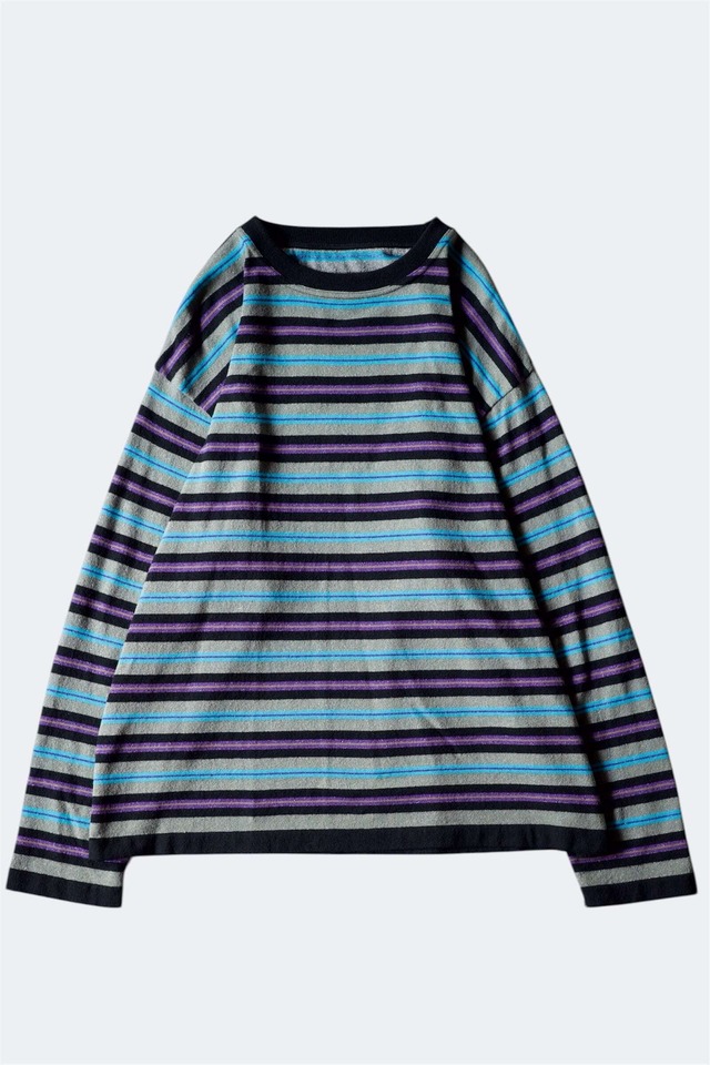 crepuscule "rroomm exclusive" 【BORDER PULLOVER / BLACK&PURPLE】