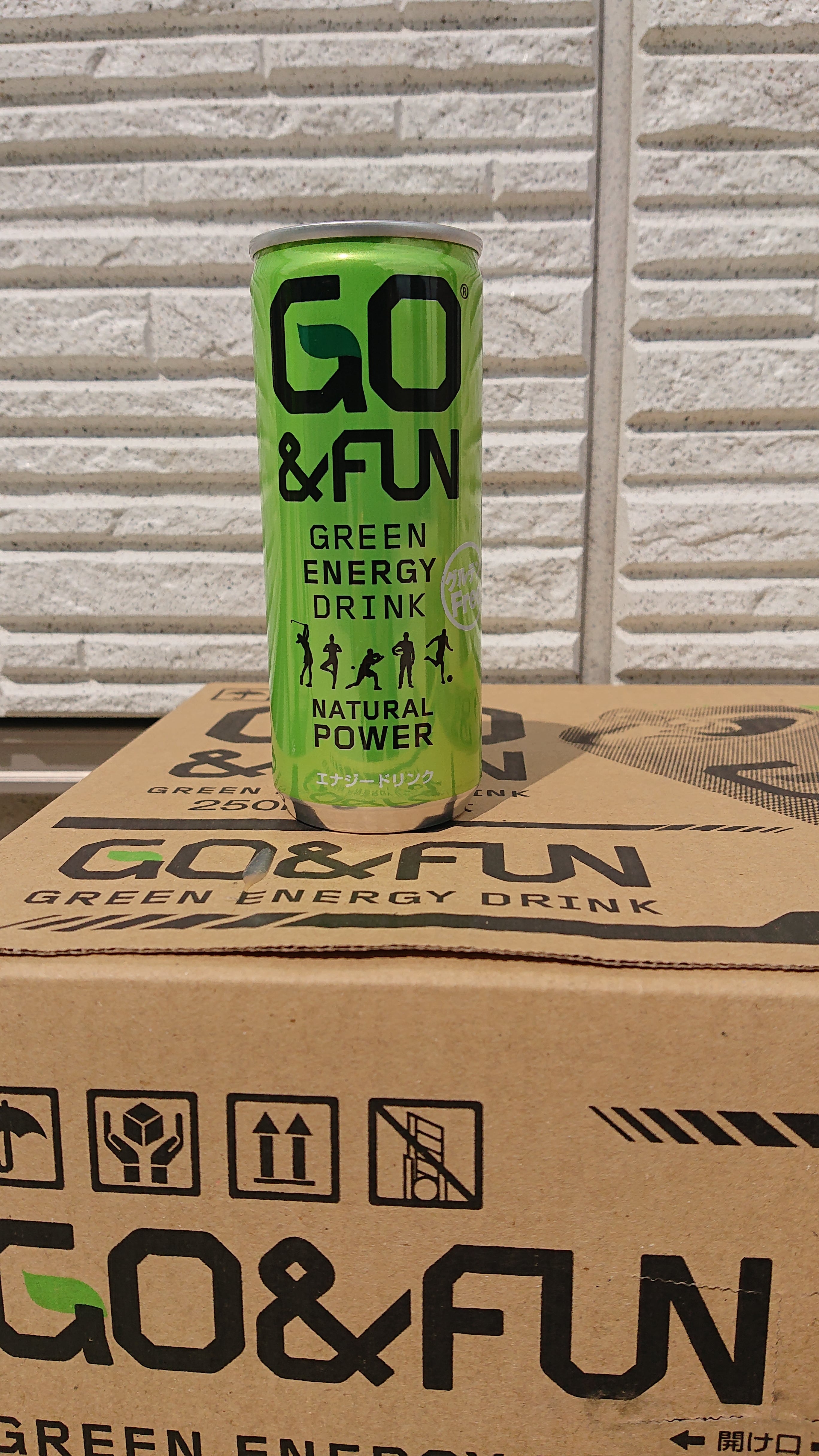 GO&FUNグリーンエナジードリンク250ml(30本入) 送料無料 | オンザロ－ド
