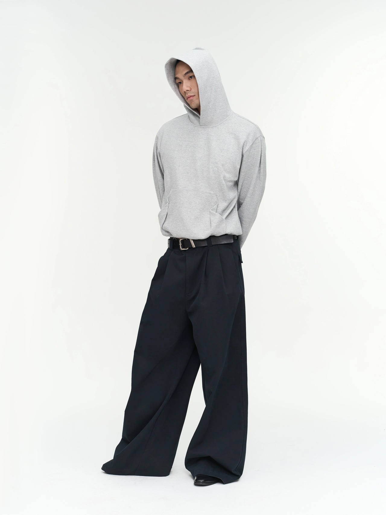 NFAI. Double Pleat Wide Trousers