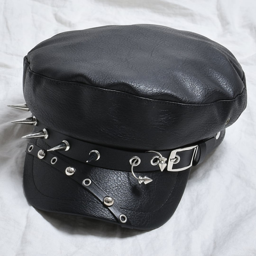 1/5新着】スパイクベルトレザーキャスケット | VOLCAN&APHRODITE