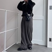 ハーフzipコンパクトスウェットPO/ブラック