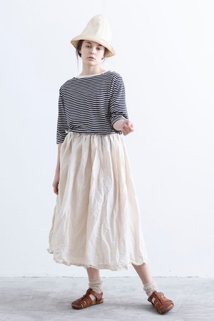 g_251B LINEN GATHER SKIRT