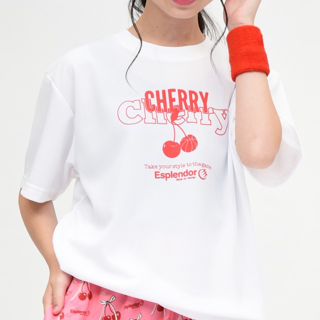 【NEW】さくらんぼ Tシャツ(赤ロゴ)