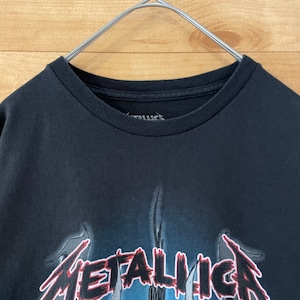 【METALLICA】希少 オフィシャル バンドTシャツ バックプリント 2018年 WORLDWIRED TOUR ツアーTシャツ メタリカ Lサイズ US古着 アメリカ古着