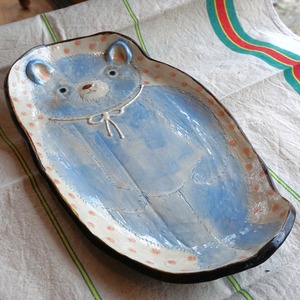 コンガリ舎　くぼともこ　ベア　長皿