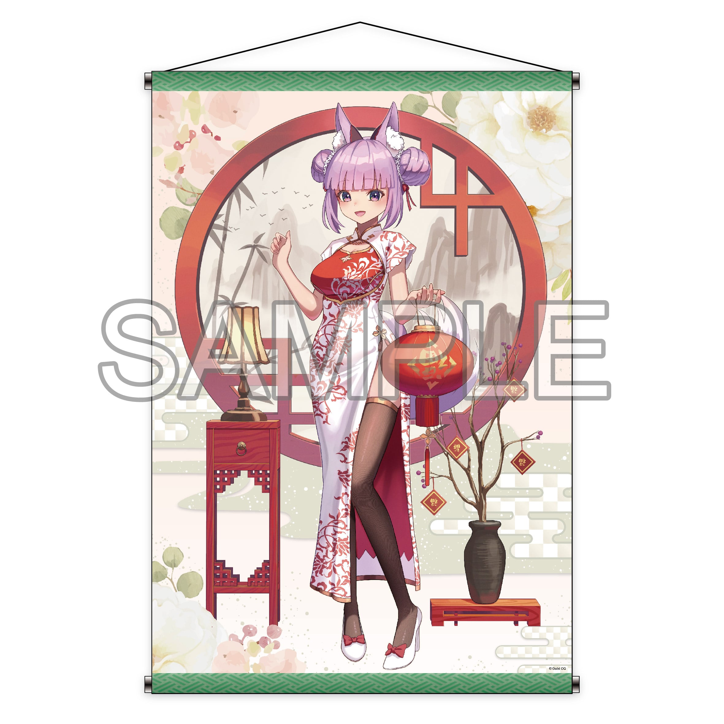 Vtuberグループ GuildCQ 久遠たま B2タペストリー 2025新年Ver