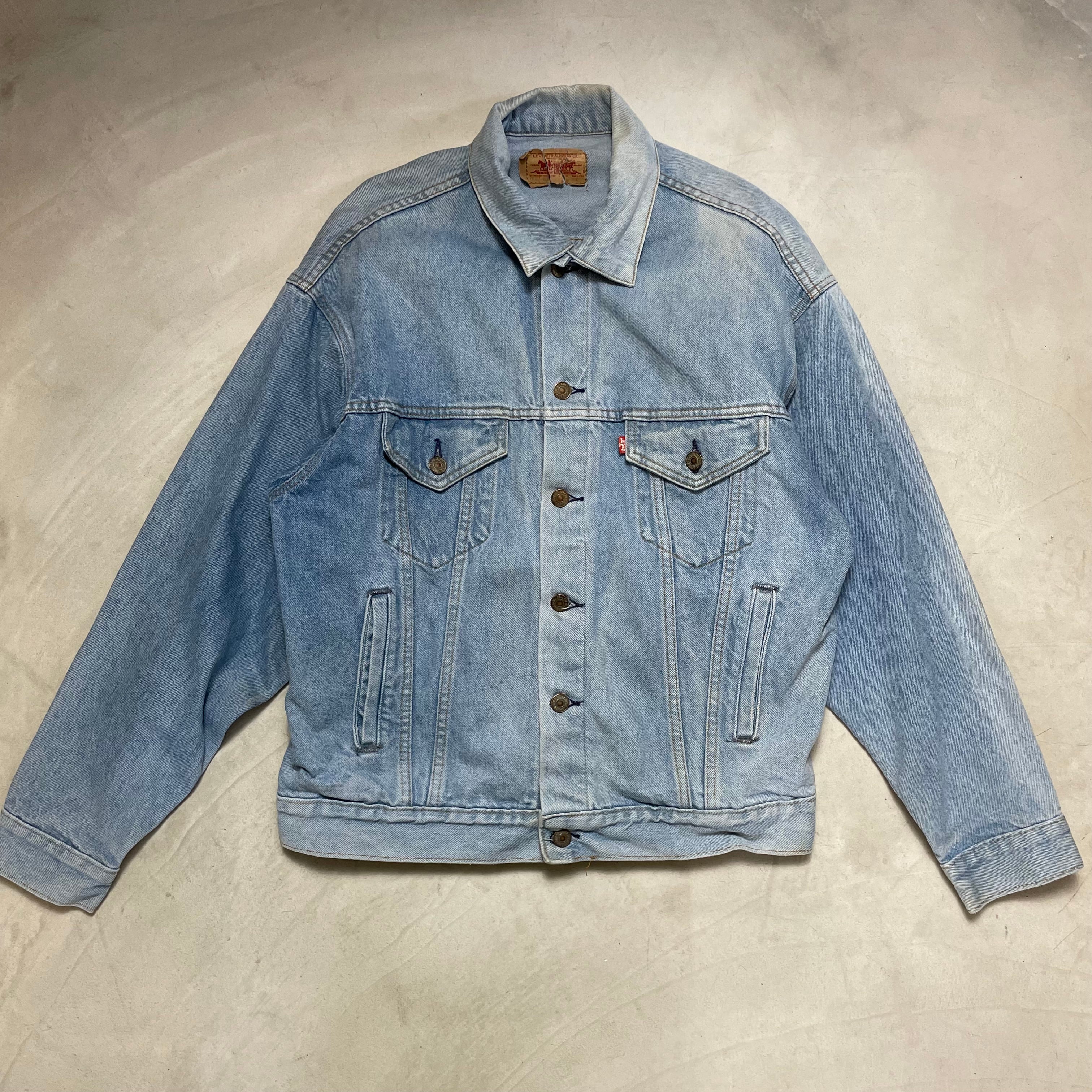 80-90年代 Levi’s リーバイス USA製 70507-0214 トラッカージャケット デニムジャケット 80-90s メンズ Gジャン M  古着【デニムジャケット】 | pine0kid powered by BASE