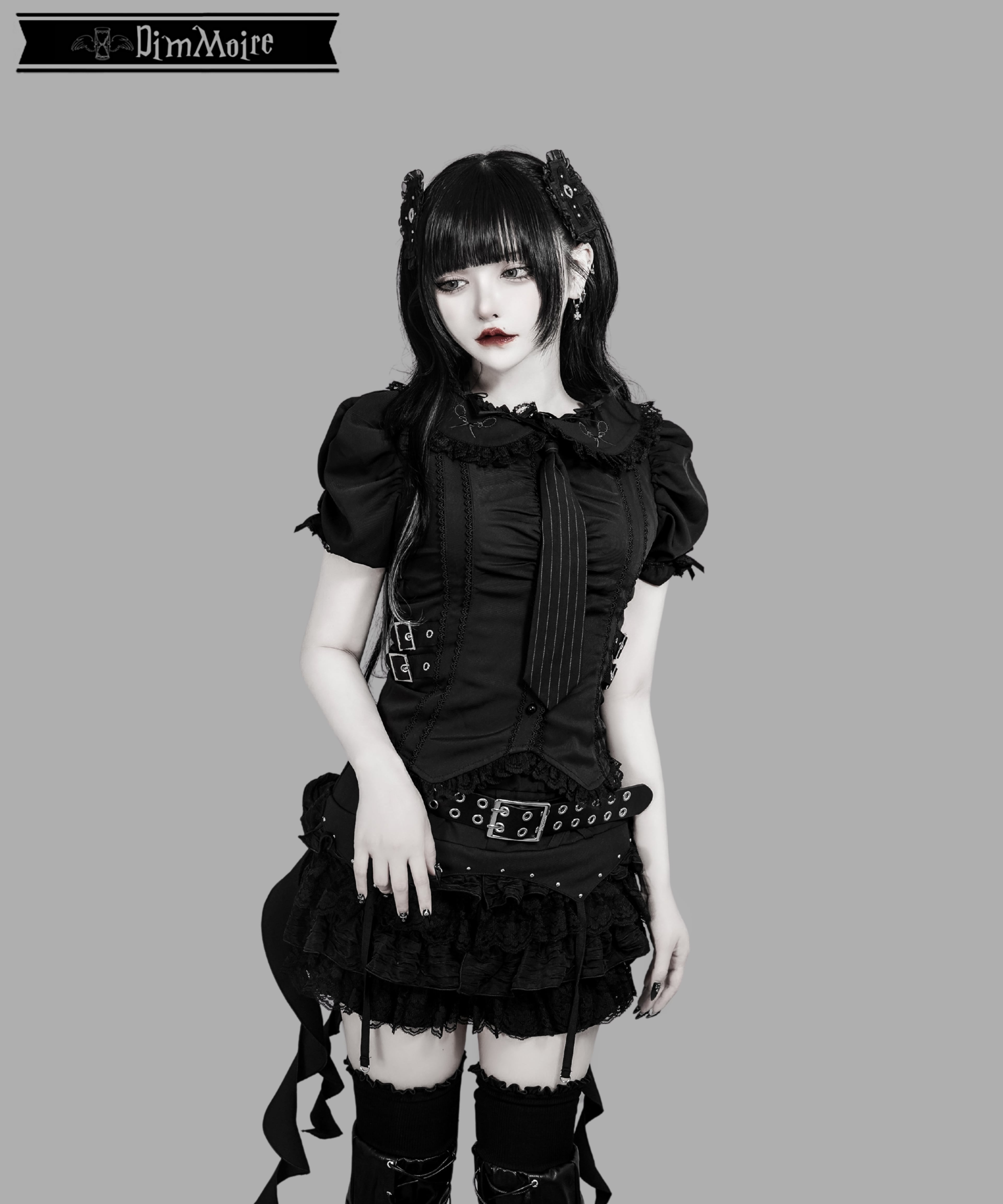 絶フリルブラウス‎【Black】 | DimMoire