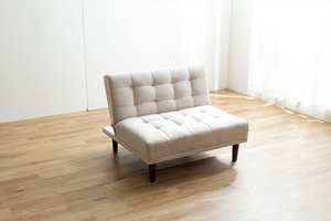 【単品】Lillian 1人掛けベロアソファ