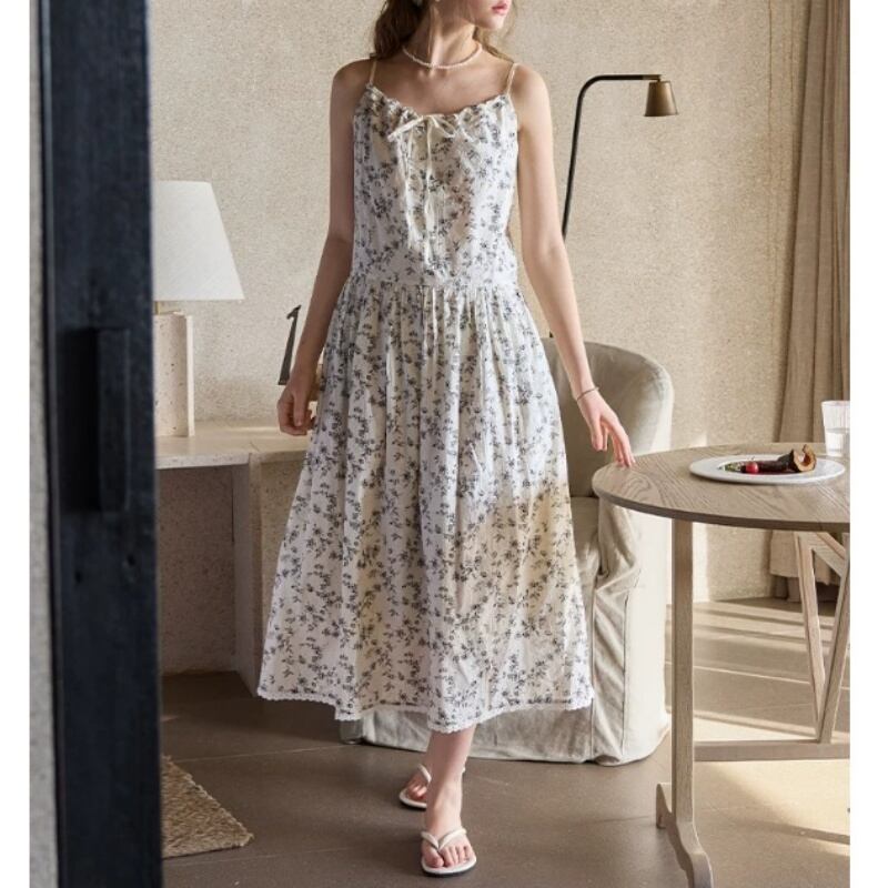 【M-XL】small flower print sleeveless room wear p1708