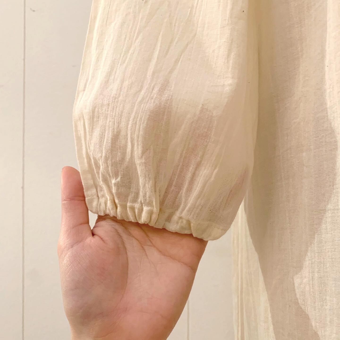 round lace cream neglige one-piece