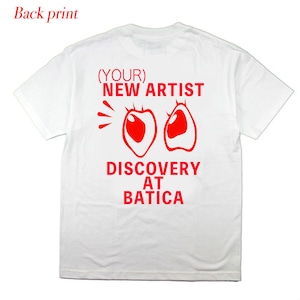 受注予約：Marfa by Kazuhiko Fujita × BATICA  NEW ARTIST DISCOVERY T-SHIRT WHITE