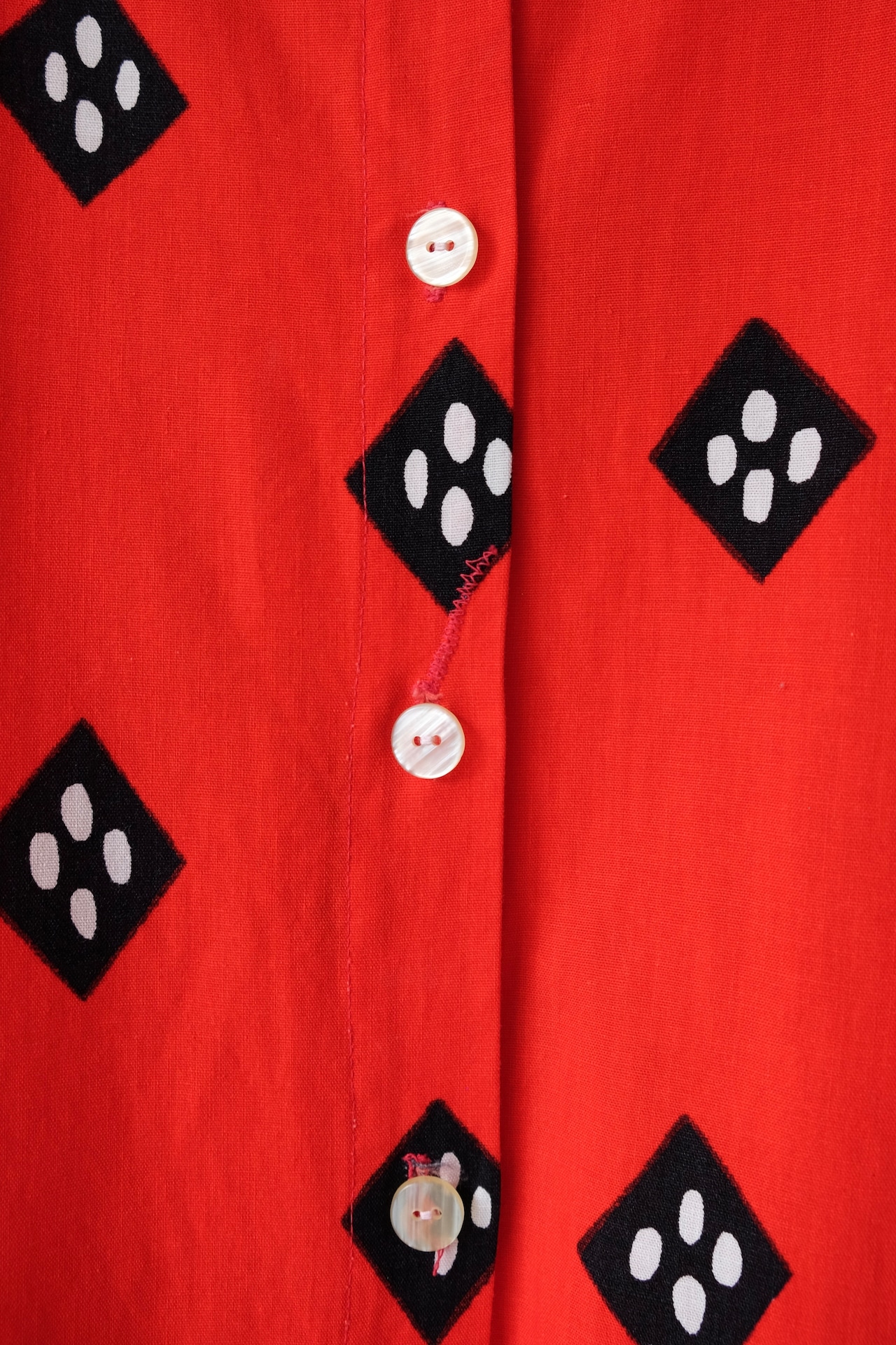 Rhombus dots apron dress