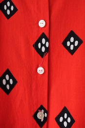 Rhombus dots apron dress
